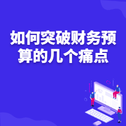 《如何突破财务预算的几个痛点》
