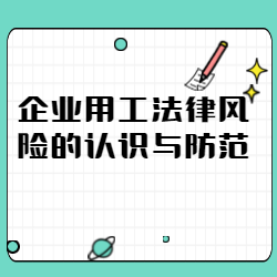 《企业用工法律风险的认识与防范》