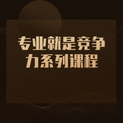《专业就是竞争力系列课程》
