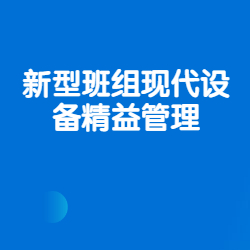 《新型班组现代设备精益管理》