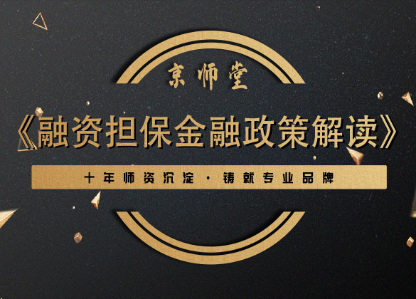 《融资担保金融政策解读》